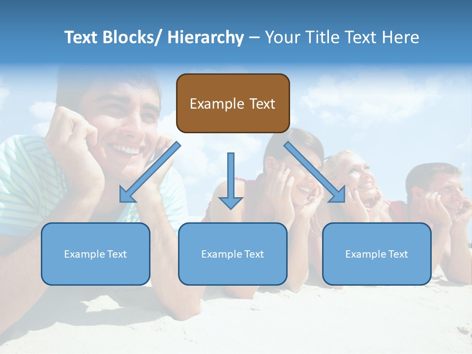 Sand Human Girl PowerPoint Template