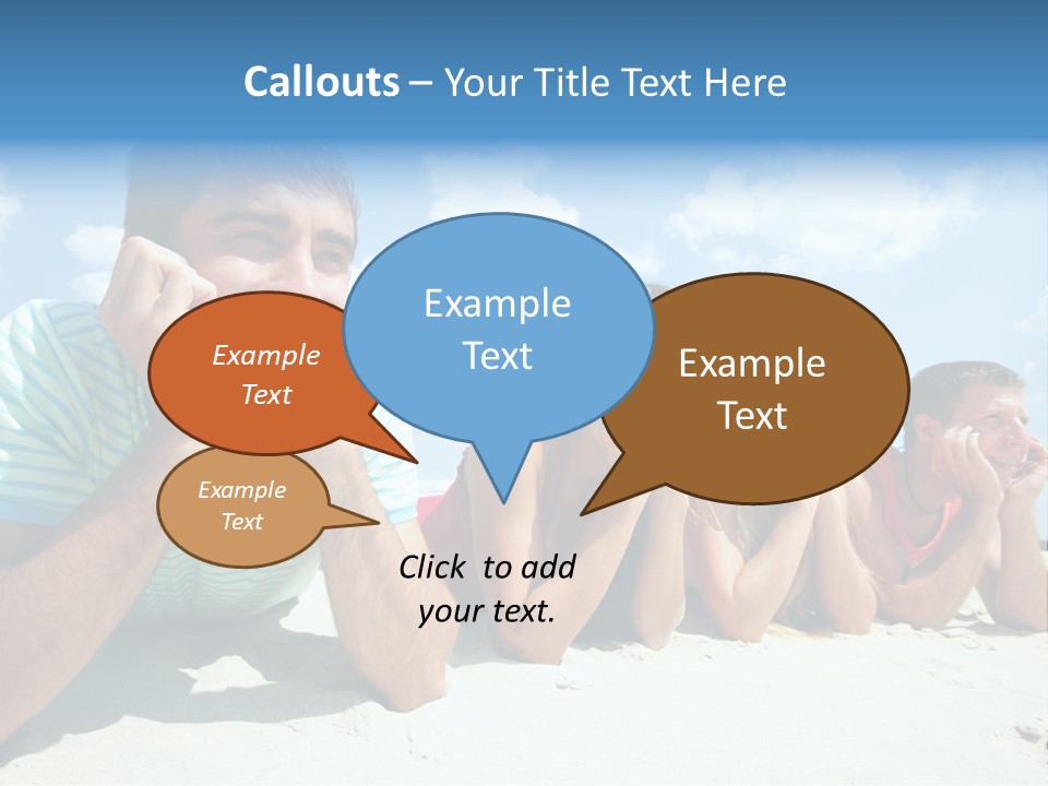 Sand Human Girl PowerPoint Template