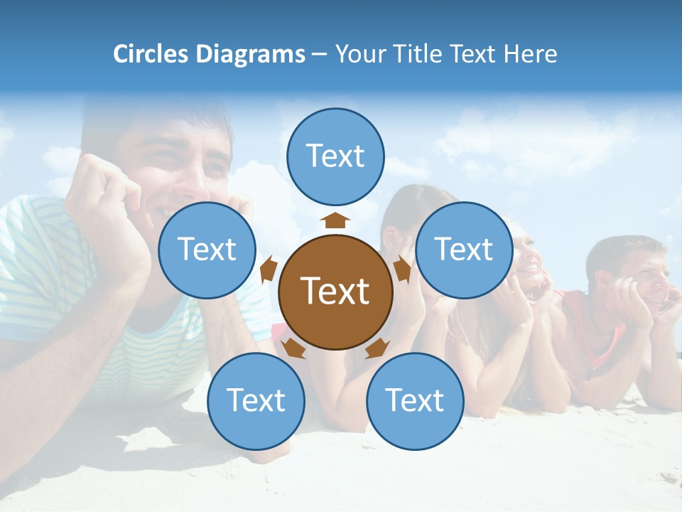 Sand Human Girl PowerPoint Template