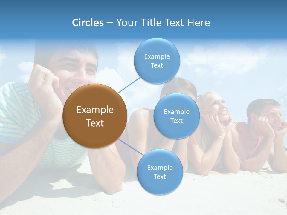 Sand Human Girl PowerPoint Template