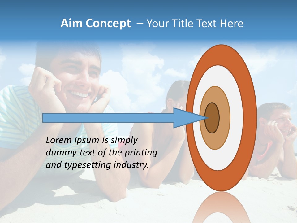 Sand Human Girl PowerPoint Template