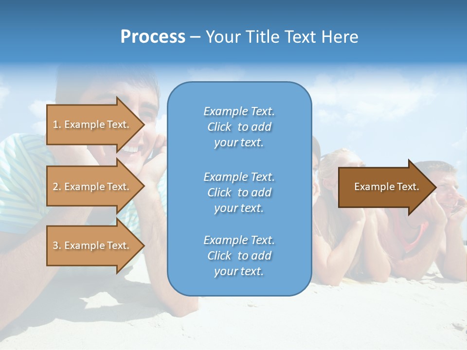 Sand Human Girl PowerPoint Template