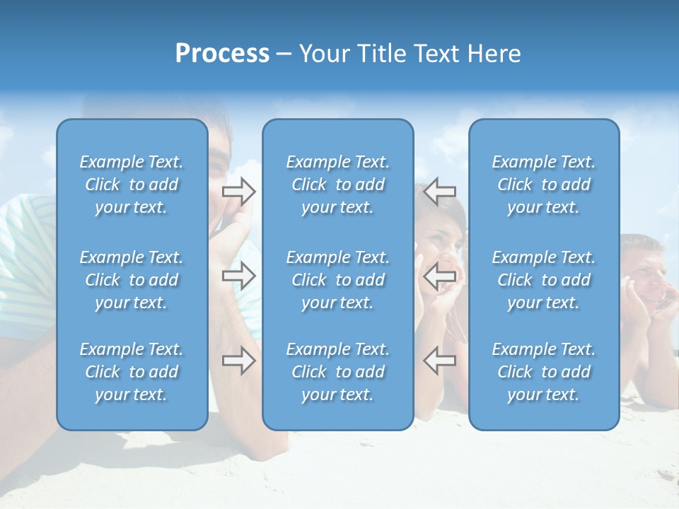 Sand Human Girl PowerPoint Template