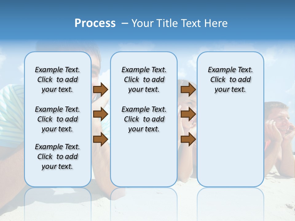 Sand Human Girl PowerPoint Template