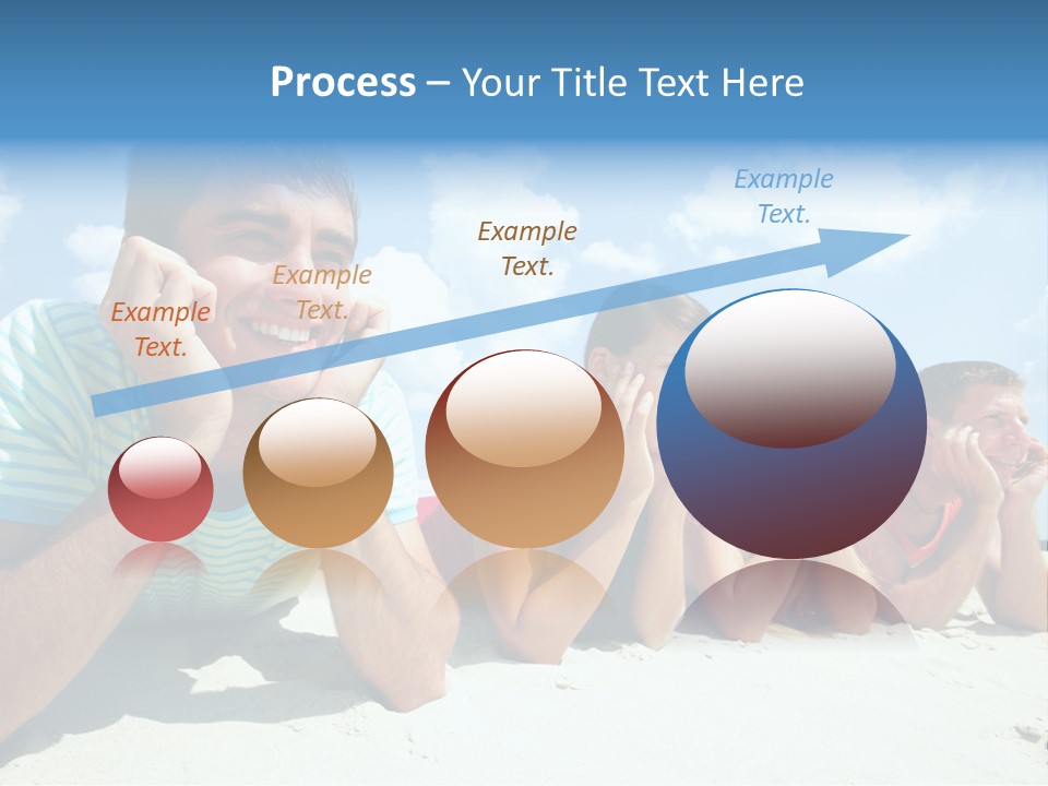 Sand Human Girl PowerPoint Template