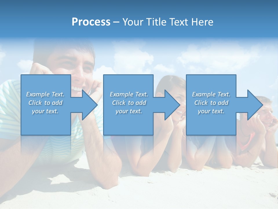 Sand Human Girl PowerPoint Template