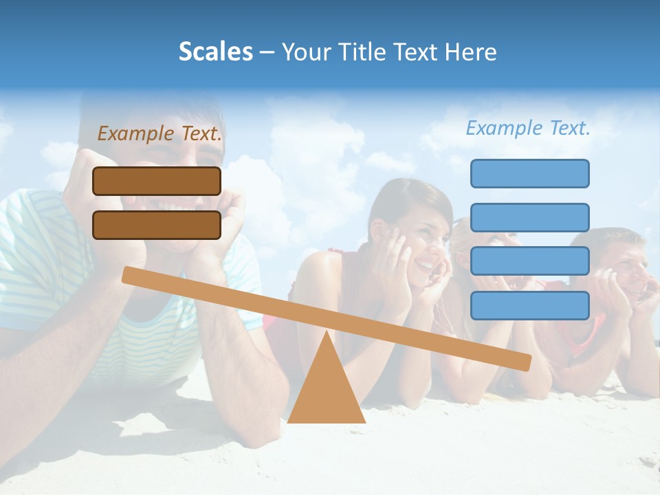 Sand Human Girl PowerPoint Template