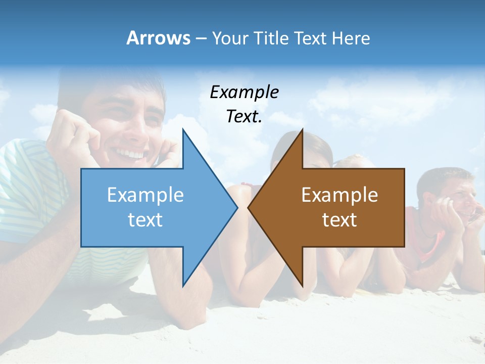 Sand Human Girl PowerPoint Template