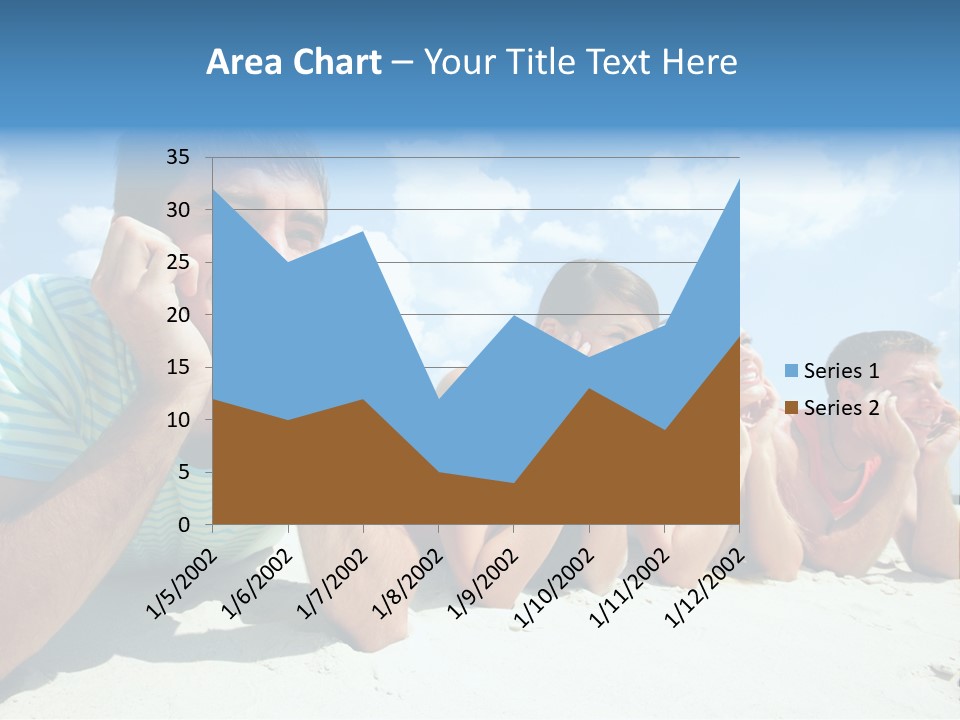 Sand Human Girl PowerPoint Template