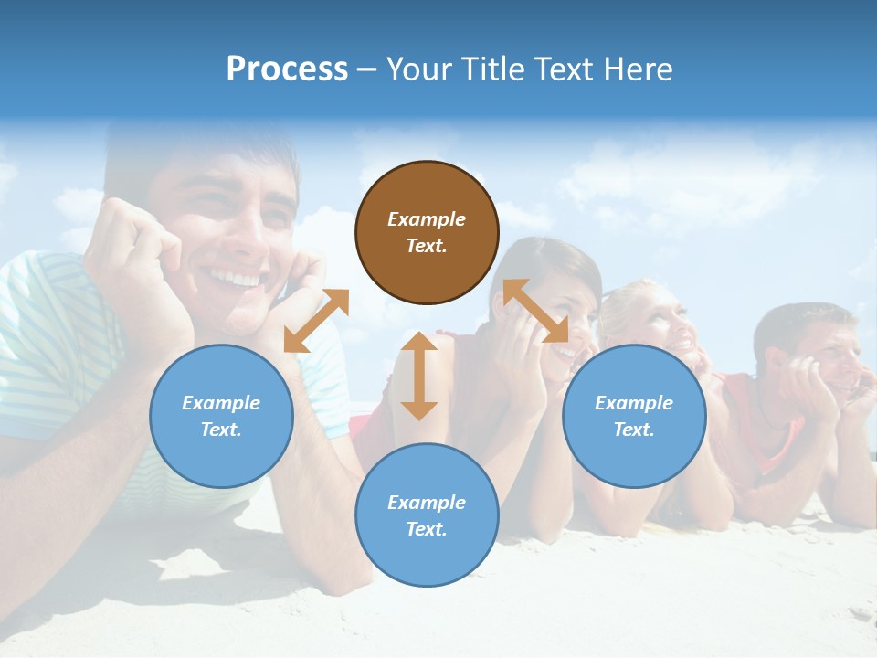 Sand Human Girl PowerPoint Template