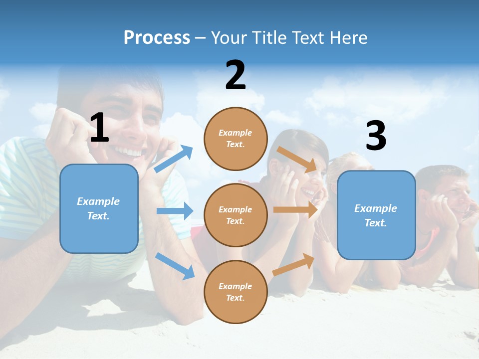 Sand Human Girl PowerPoint Template