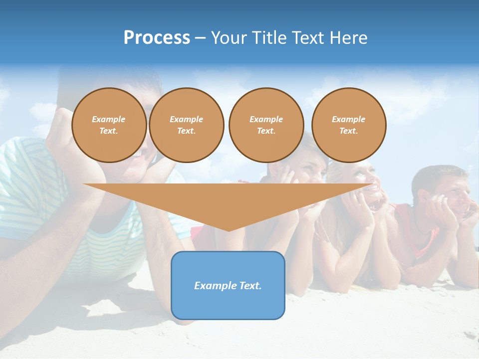 Sand Human Girl PowerPoint Template