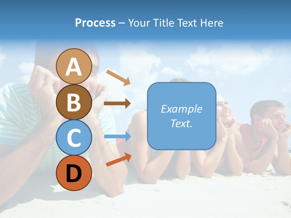 Sand Human Girl PowerPoint Template