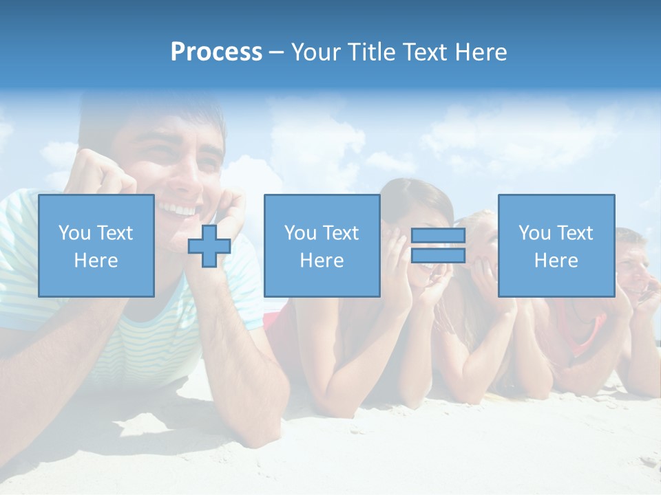 Sand Human Girl PowerPoint Template