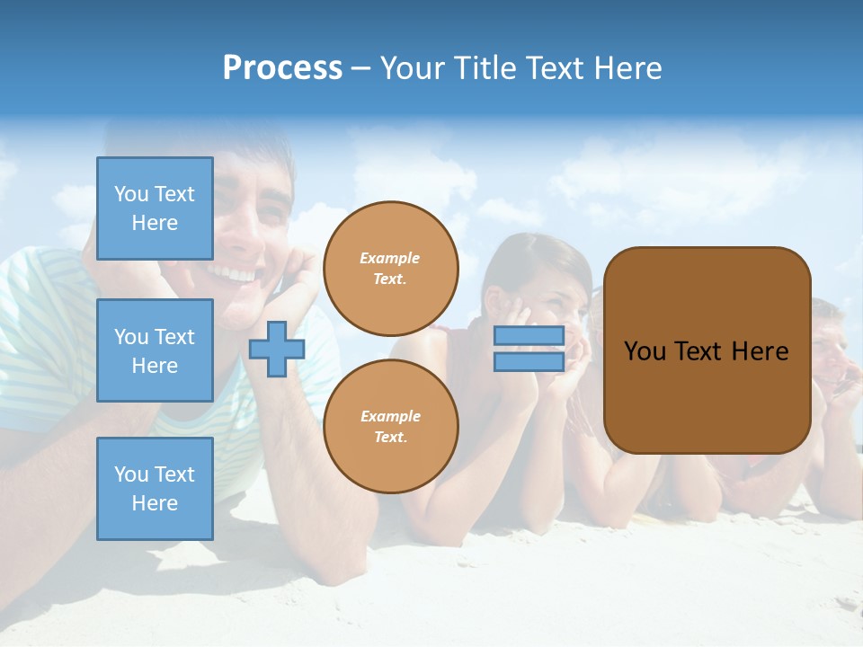 Sand Human Girl PowerPoint Template