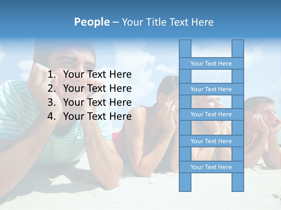 Sand Human Girl PowerPoint Template