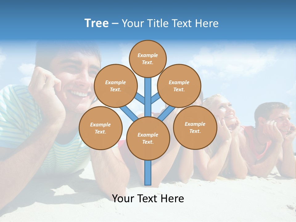 Sand Human Girl PowerPoint Template