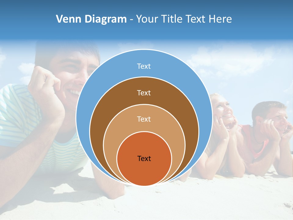 Sand Human Girl PowerPoint Template