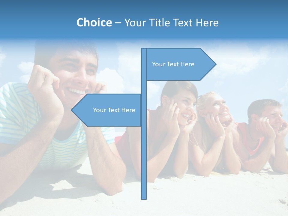 Sand Human Girl PowerPoint Template