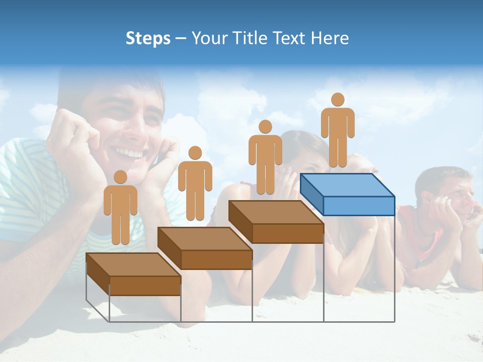 Sand Human Girl PowerPoint Template