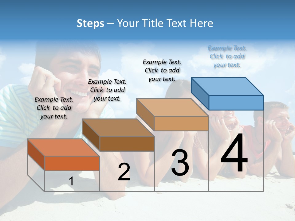 Sand Human Girl PowerPoint Template