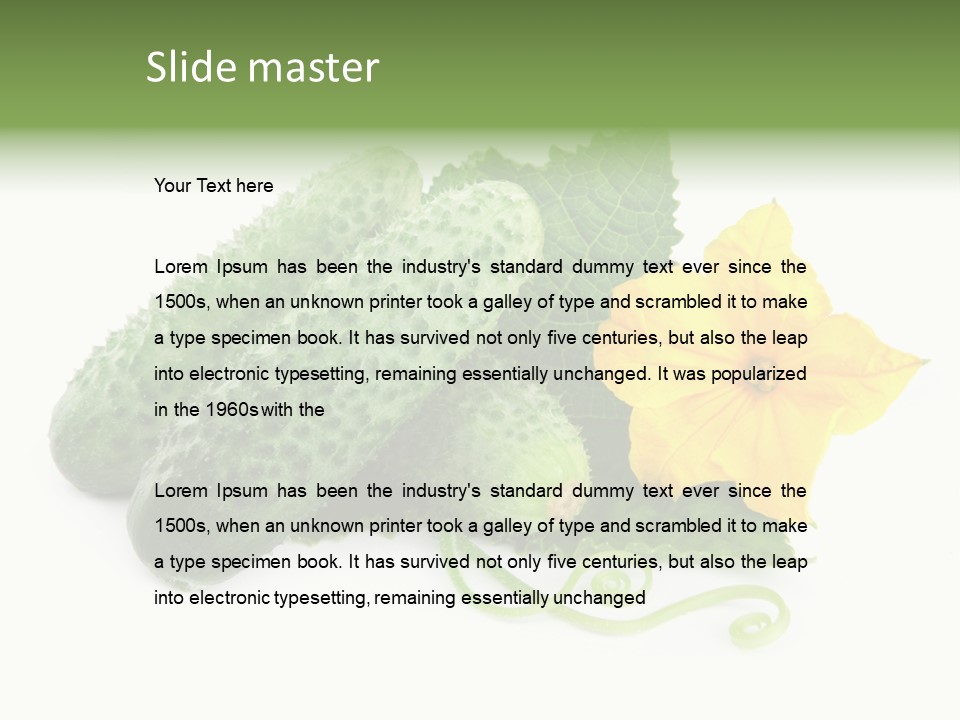 Ingredient Fresh Chopped PowerPoint Template