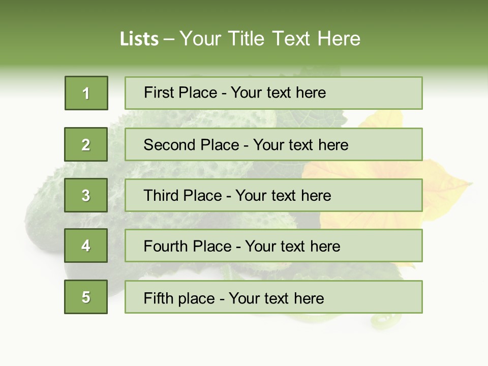 Ingredient Fresh Chopped PowerPoint Template