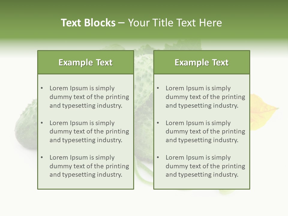 Ingredient Fresh Chopped PowerPoint Template