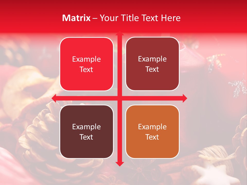 Christmastide Cinnamon Christmas PowerPoint Template