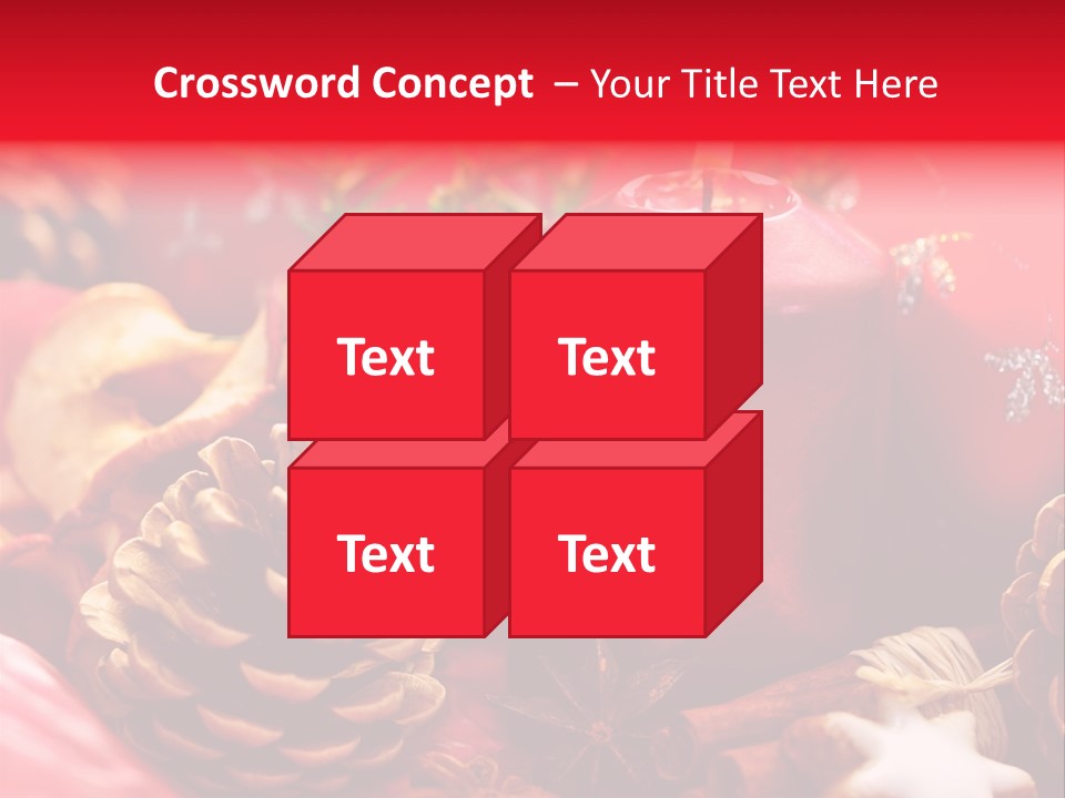 Christmastide Cinnamon Christmas PowerPoint Template