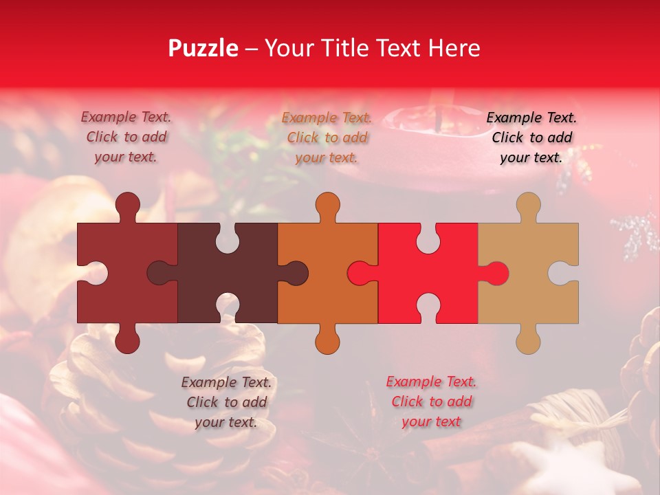 Christmastide Cinnamon Christmas PowerPoint Template