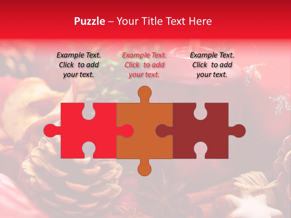 Christmastide Cinnamon Christmas PowerPoint Template