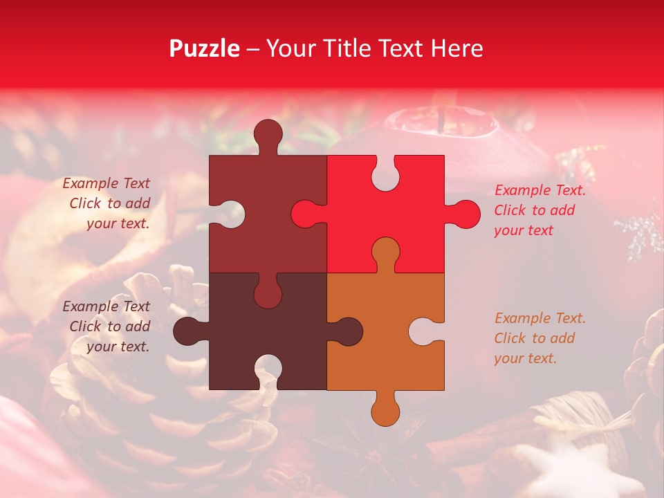 Christmastide Cinnamon Christmas PowerPoint Template