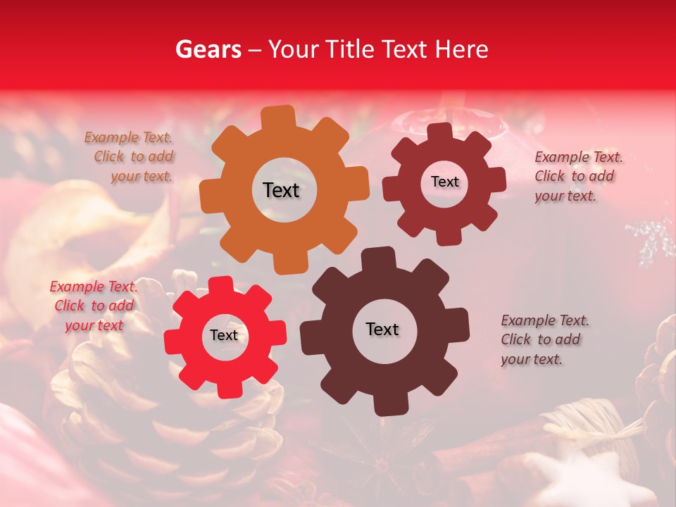 Christmastide Cinnamon Christmas PowerPoint Template