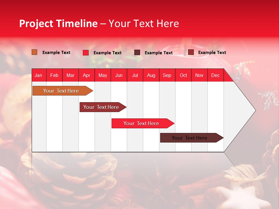 Christmastide Cinnamon Christmas PowerPoint Template