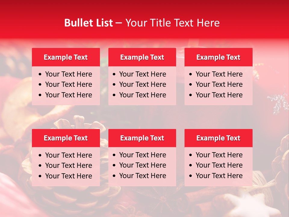 Christmastide Cinnamon Christmas PowerPoint Template