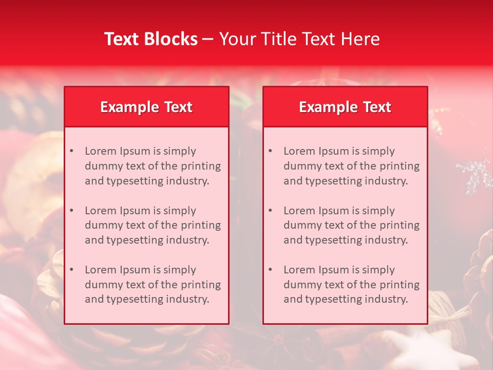 Christmastide Cinnamon Christmas PowerPoint Template
