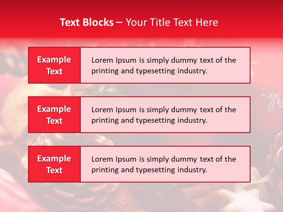 Christmastide Cinnamon Christmas PowerPoint Template