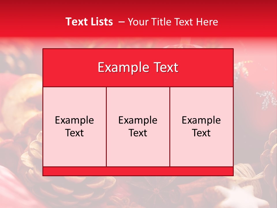 Christmastide Cinnamon Christmas PowerPoint Template