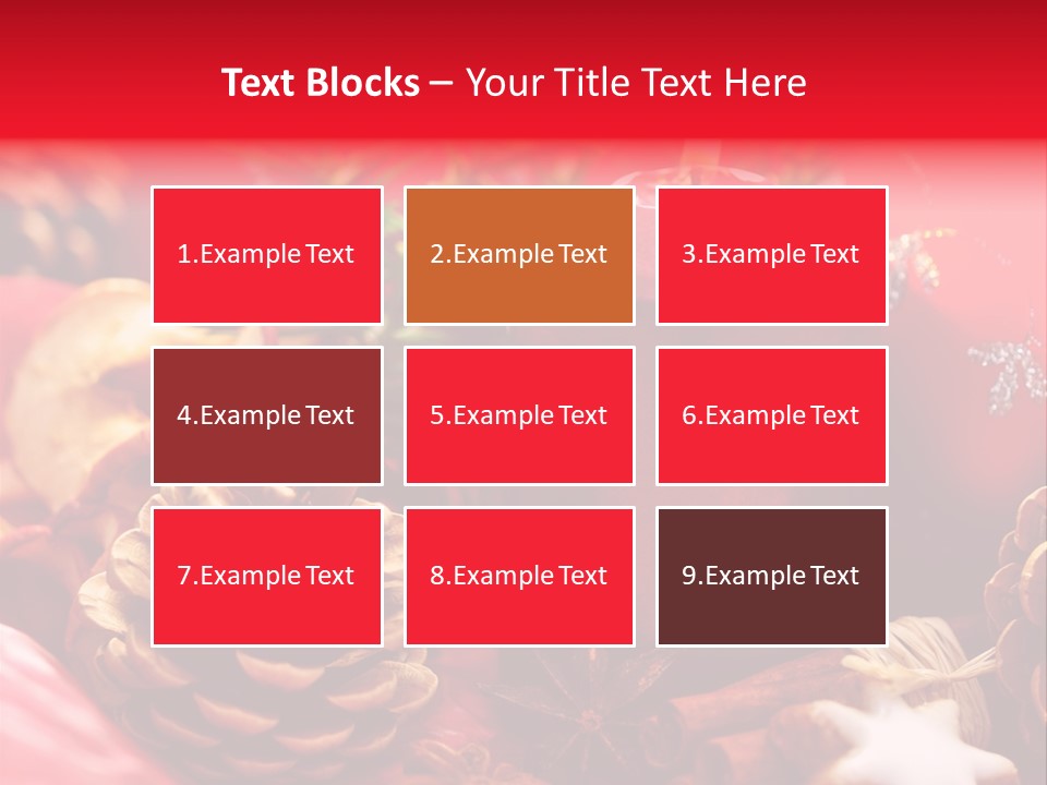 Christmastide Cinnamon Christmas PowerPoint Template