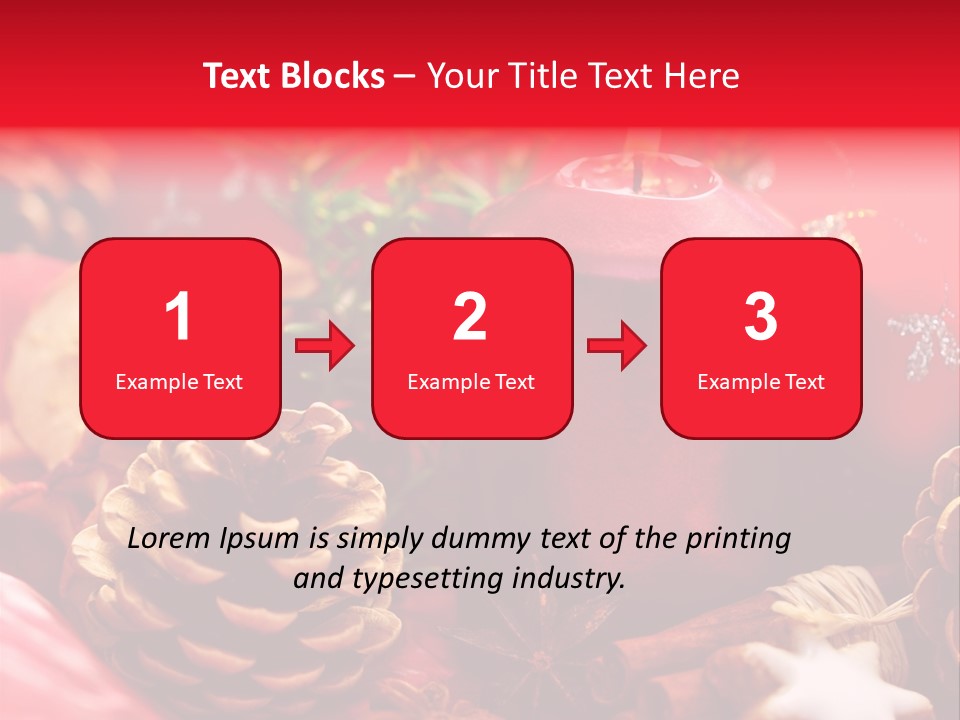 Christmastide Cinnamon Christmas PowerPoint Template