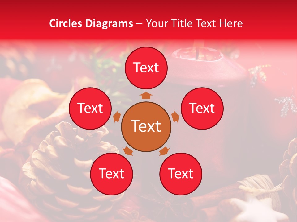 Christmastide Cinnamon Christmas PowerPoint Template