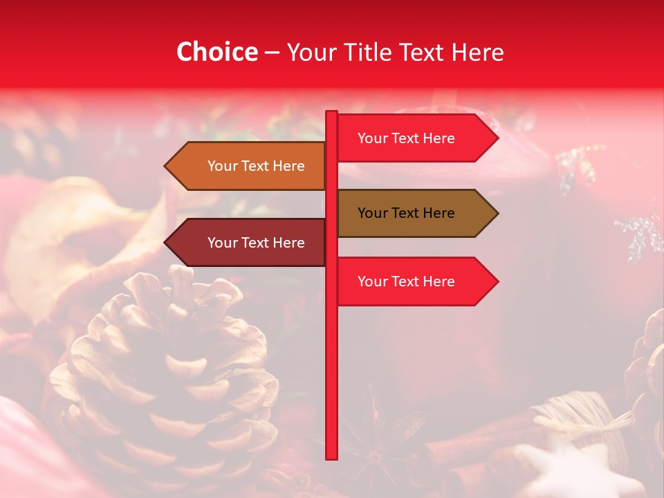 Christmastide Cinnamon Christmas PowerPoint Template