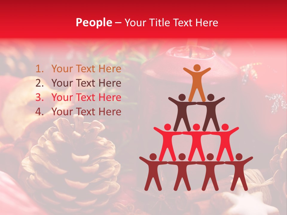 Christmastide Cinnamon Christmas PowerPoint Template