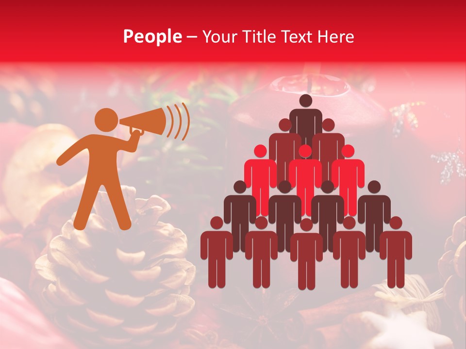 Christmastide Cinnamon Christmas PowerPoint Template