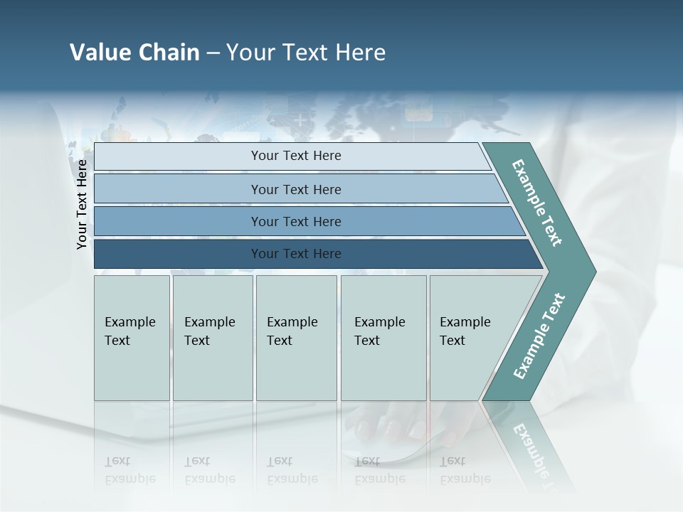 Button Laptop People PowerPoint Template