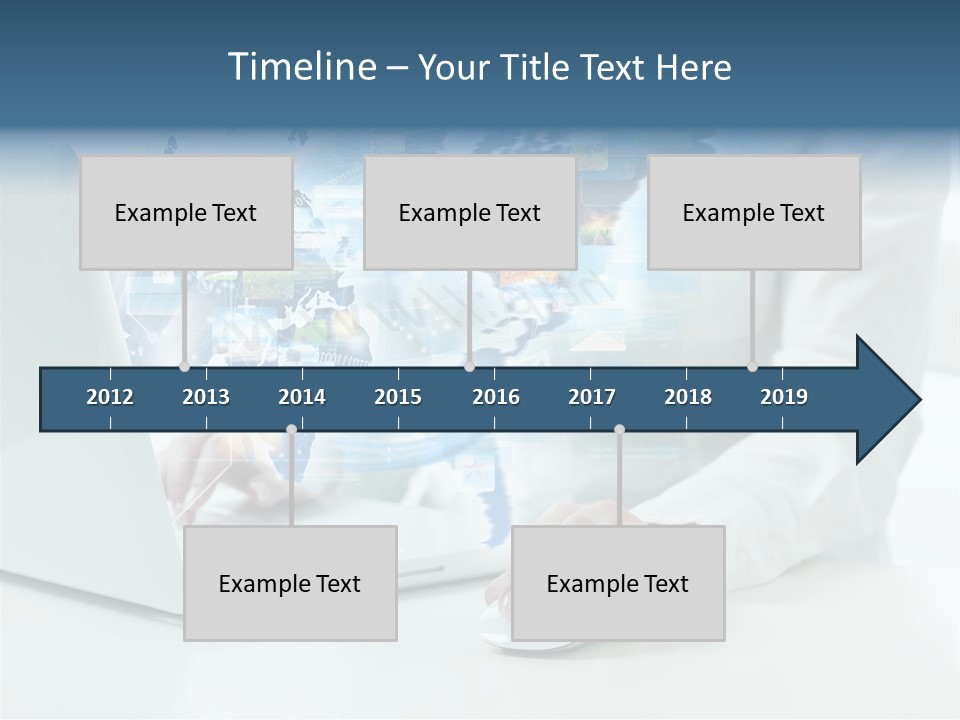 Button Laptop People PowerPoint Template