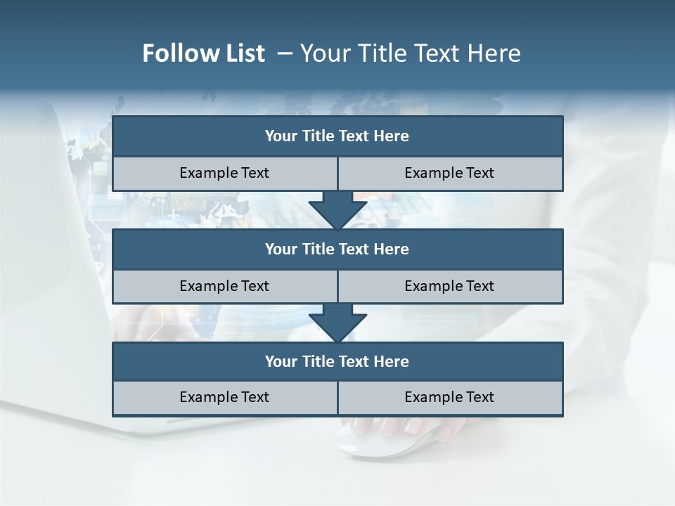 Button Laptop People PowerPoint Template