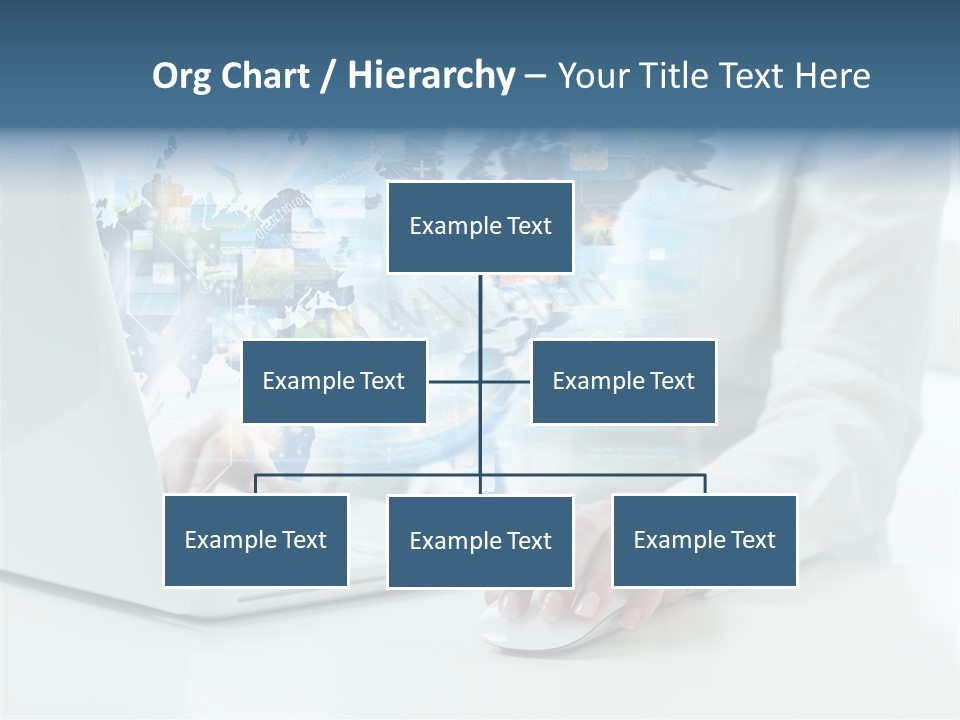 Button Laptop People PowerPoint Template