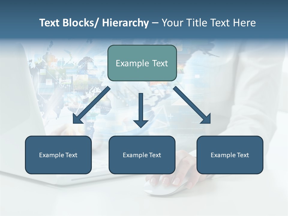 Button Laptop People PowerPoint Template